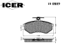 ICER 180809 Brake Pad Set, disc brake