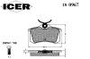 ICER 180967 Brake Pad Set, disc brake