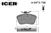 ICER 180973-700 (180973700) Brake Pad Set, disc brake