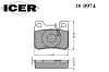 ICER 180974 Brake Pad Set, disc brake