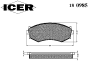 ICER 180985 Brake Pad Set, disc brake