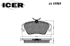 ICER 180989 Brake Pad Set, disc brake