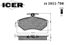 ICER 181011-700 (181011700) Brake Pad Set, disc brake