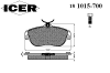 ICER 181015-700 (181015700) Brake Pad Set, disc brake