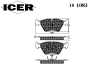 ICER 181083 Brake Pad Set, disc brake