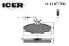 ICER 181107-700 (181107700) Brake Pad Set, disc brake
