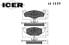 ICER 181119 Brake Pad Set, disc brake