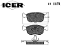 ICER 181151 Brake Pad Set, disc brake