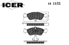 ICER 181152 Brake Pad Set, disc brake