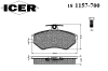 ICER 181157-700 (181157700) Brake Pad Set, disc brake