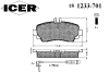 ICER 181233-701 (181233701) Brake Pad Set, disc brake