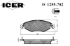 ICER 181255-702 (181255702) Brake Pad Set, disc brake