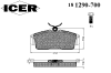 ICER 181290-700 (181290700) Brake Pad Set, disc brake