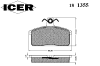 ICER 181355 Brake Pad Set, disc brake