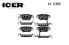 ICER 181363 Brake Pad Set, disc brake
