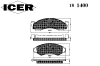 ICER 181400 Brake Pad Set, disc brake
