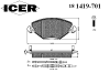 ICER 181419-701 (181419701) Brake Pad Set, disc brake