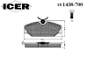 ICER 181438-700 (181438700) Brake Pad Set, disc brake
