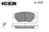 ICER 181529 Brake Pad Set, disc brake