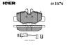 ICER 181676 Brake Pad Set, disc brake