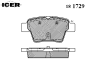 ICER 181729 Brake Pad Set, disc brake