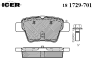 ICER 181729-701 (181729701) Brake Pad Set, disc brake
