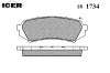 ICER 181734 Brake Pad Set, disc brake