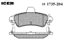 ICER 181735-204 (181735204) Brake Pad Set, disc brake