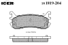 ICER 181819-204 (181819204) Brake Pad Set, disc brake