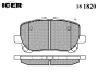 ICER 181820 Brake Pad Set, disc brake