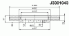 NIPPARTS J3301043 Brake Disc