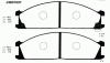 NIPPARTS J3601037 Brake Pad Set, disc brake