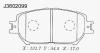 NIPPARTS J3602099 Brake Pad Set, disc brake