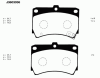 NIPPARTS J3603036 Brake Pad Set, disc brake