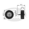 GATES T36199 Deflection/Guide Pulley, v-ribbed belt