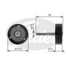 GATES T36232 Deflection/Guide Pulley, v-ribbed belt