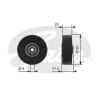 GATES T38089 Deflection/Guide Pulley, v-ribbed belt