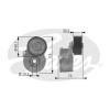 GATES T38236 Tensioner Pulley, v-ribbed belt