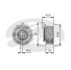 GATES T43010 Tensioner Pulley, timing belt