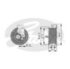 GATES T43065 Tensioner Pulley, timing belt