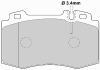 FERODO FDB1661 Brake Pad Set, disc brake