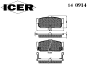 ICER 140914 Brake Pad Set, disc brake