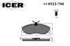 ICER 140933-700 (140933700) Brake Pad Set, disc brake