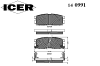 ICER 140991 Brake Pad Set, disc brake