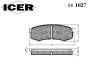 ICER 141027 Brake Pad Set, disc brake