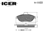 ICER 141122 Brake Pad Set, disc brake