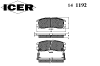 ICER 141192 Brake Pad Set, disc brake