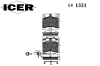 ICER 141321 Brake Pad Set, disc brake