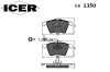 ICER 141350 Brake Pad Set, disc brake