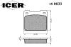 ICER 180033 Brake Pad Set, disc brake